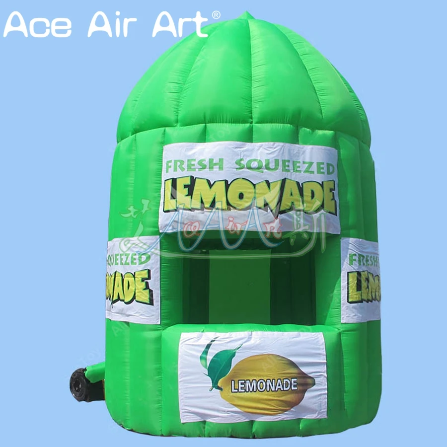  Hot sale inflatable lemonade booth drink bar inflatable concession booth for promotion or carnival