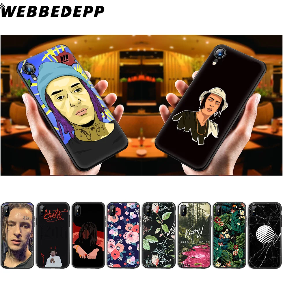 

WEBBEDEPP Kizaru Rapper Russia Soft Silicone Case for iPhone 11 Pro Xr Xs Max X or 10 8 7 6 6S Plus 5 5S SE Case 8 Plus