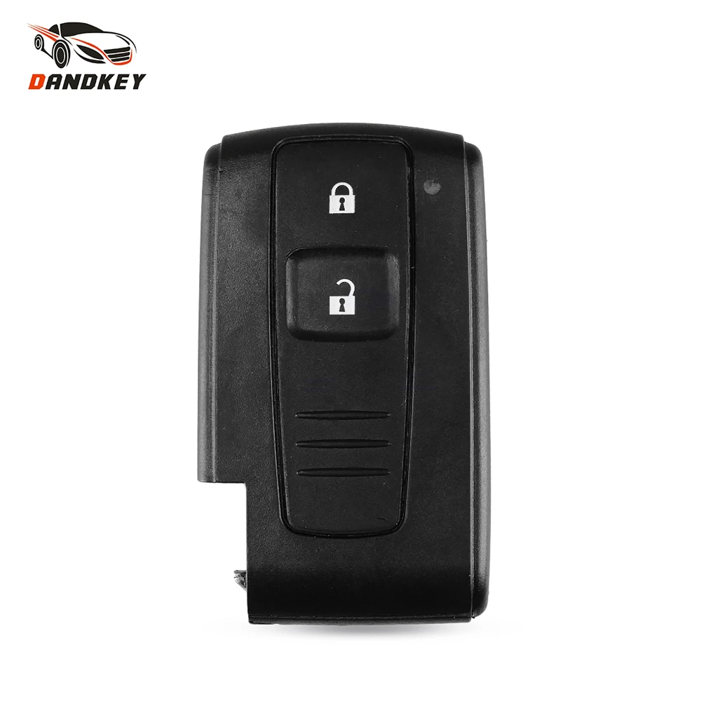 

DANDKEY 2 Button Replacement Remote Key Case For Toyota Prius 2004-2009 Corolla Verso Camry Replacement Without Blade