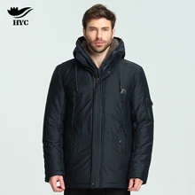 HAI YU CHENG Mens Winter Parka Jackets and Coats Snow Wear Wadded Parka Men Long Coat Jacket Trench Men Windbreaker Fleece Lined