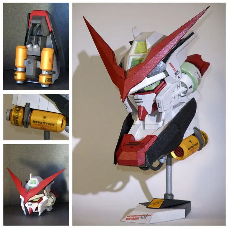

2015 Limited New 3d Puzzle Figure Statue Brinquedos Perler Beads Mbf-po2kai Gundam Astray Frame Figures Diy 3d Puzzle Model