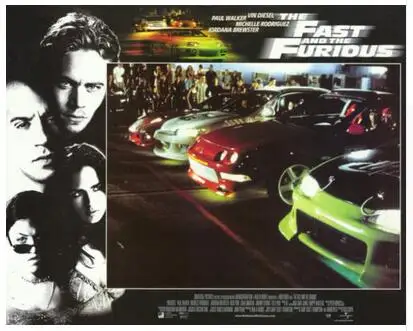 

THE FAST AND THE FURIOUS Movie Art Wall Decor Silk Print Poster