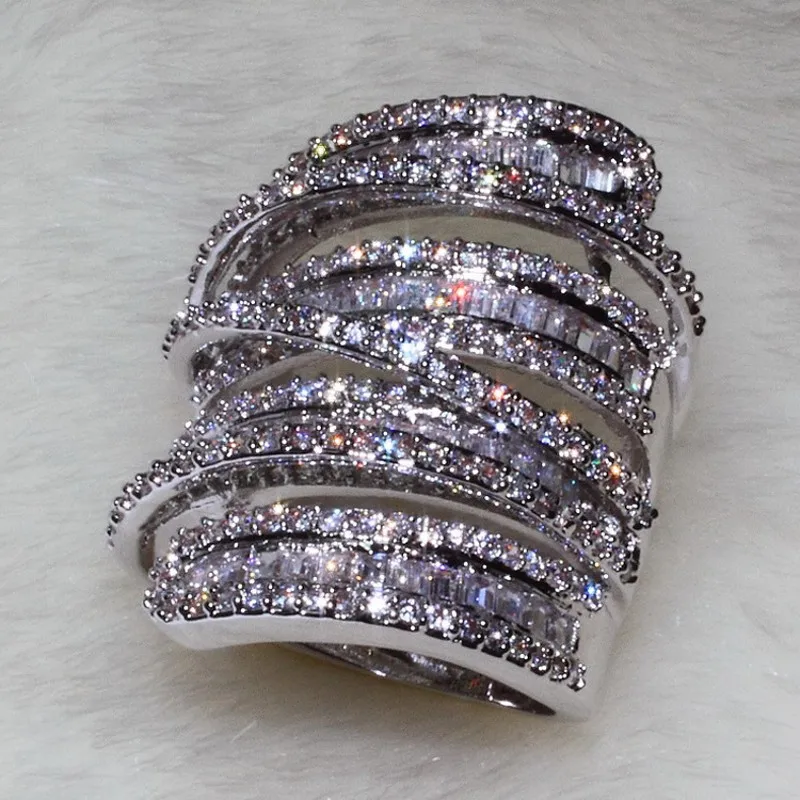 Choucong Women Men Fashion Ring Wide Jewelry 20ct Aaaaa Zircon Cz Choucong Women Men Fashion Ring Wide Jewelry 20ct Aaaaa Zircon Cz 925 Sterling Silver Engagement Wedding Band In Rings From
