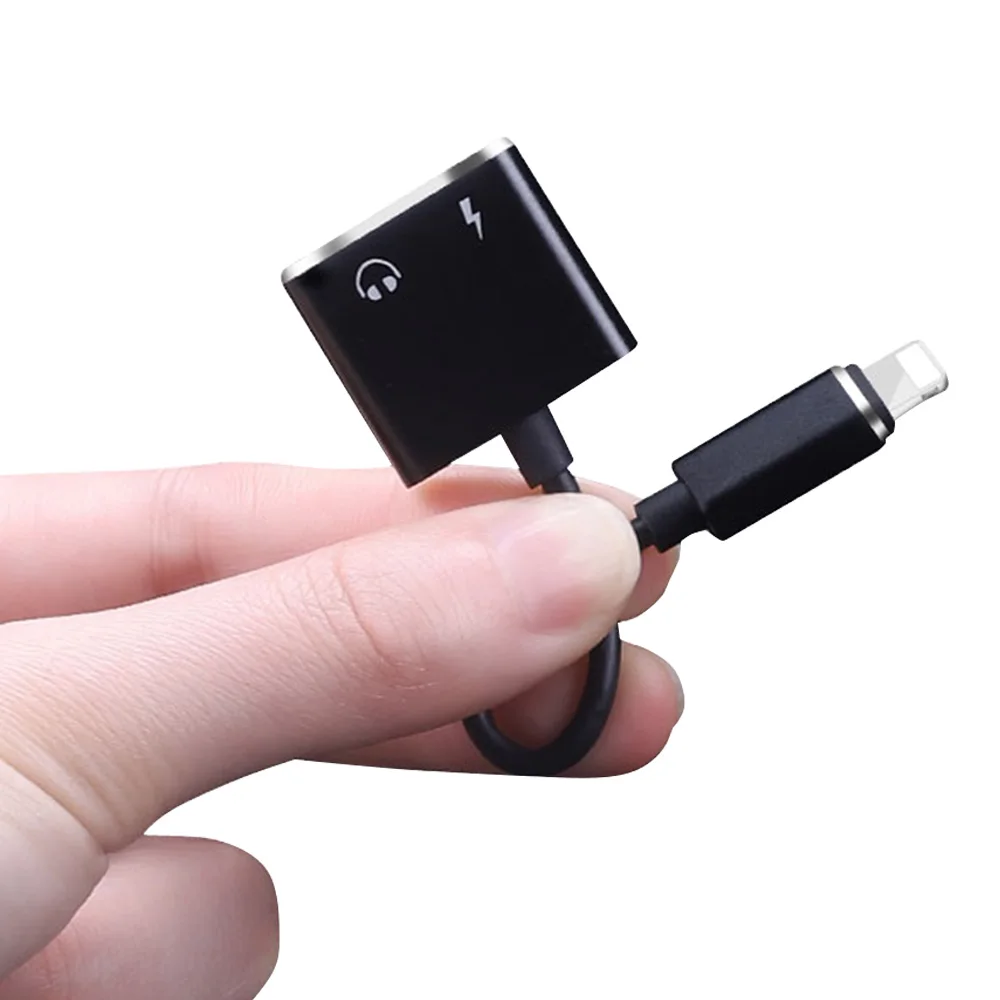 2 в 1 адаптер для зарядки iphone 7 8 Plus X XR XS Mini|Переходники и адаптеры| |