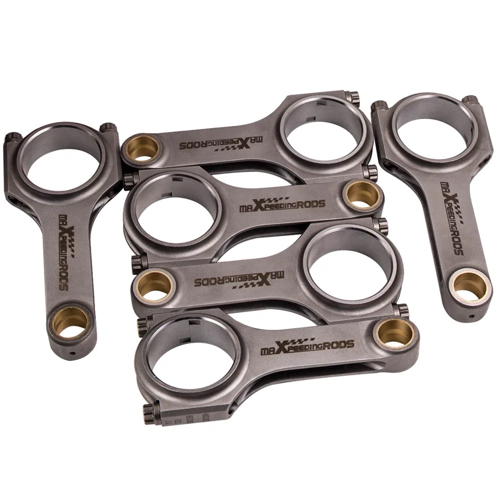 6Pcs Connecting Rods For Toyota Supra JZA70 Mark II Crown 1JZ-GTE 1JZ-GE ARP2000 Bolts 125.25mm Conrods connect rod Bielle | Автомобили и