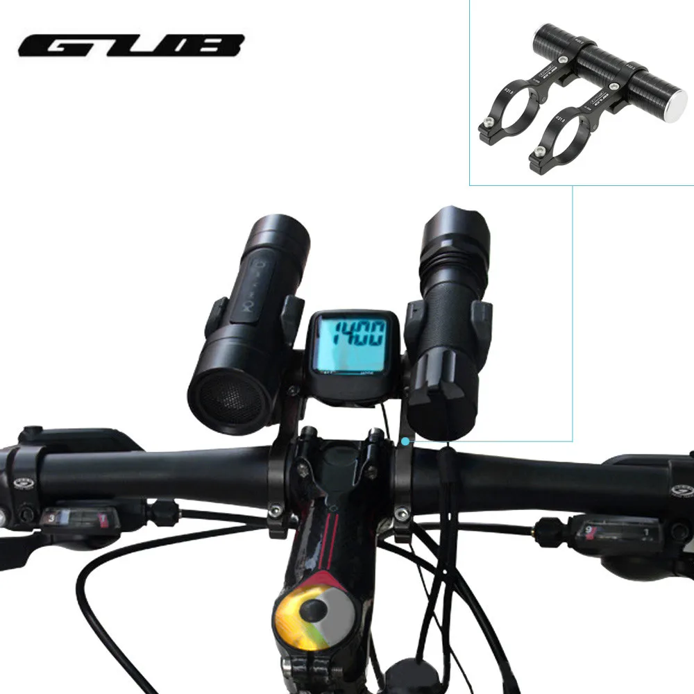 Double Handlebar Extension Mount Carbon Fiber Extender Holder For Light
