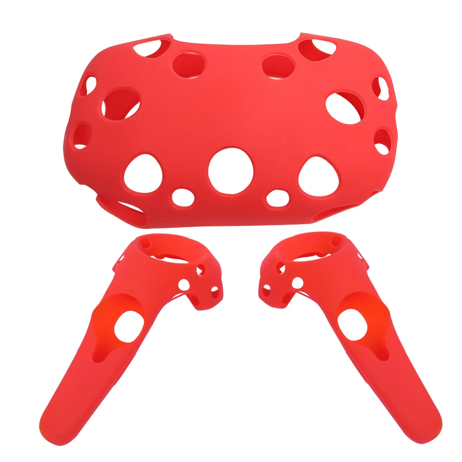 For HTC Vive  Headset VR Silicone Case Cover Anti-slip VR Glasses Helmet Controller Handle Case Shell Virtual Reality           