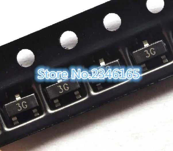 100 шт. BC857C SMD триодный транзистор 3G A/45 в SOT23 | Электронные компоненты и