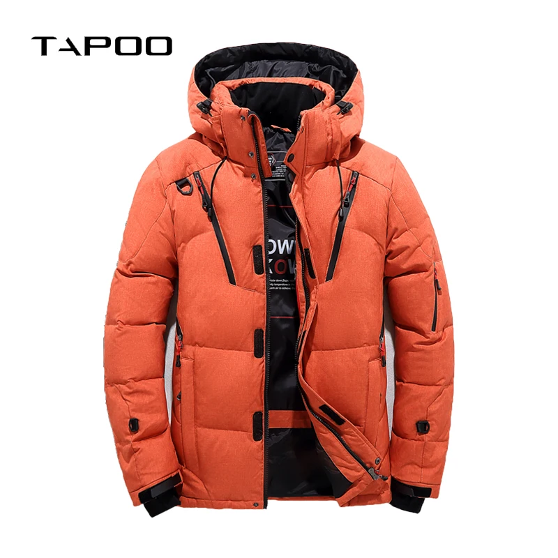 2018 NEW Men's 90% White Duck Thick Down Jackets Winter Warmed Detachable Hooded Snow Parkas Male Brand Clothing Outerwear