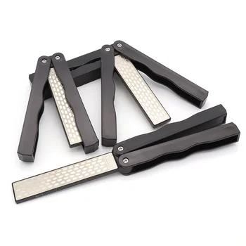 

Fold pocket knife sharpener Professional double sided diamond sharpening stone Grindstone Outdoor Kitchen Repair Tools Sharp
