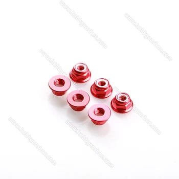 

Free shipping 20pcs CW Right Hand Anodized M3 Aluminum Alloy Nylon Flange Lock Nut Self-locking Nuts Locknuts