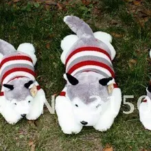 60 см оригинальные Хаски фигурки упал собак свитер onall четыре номерных мягкие игрушки