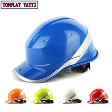 New Safety Helmet Hard Hat Work Cap ABS lnsulation Material With Phosphor Stripe Construction Site Insulating Protect Helmets