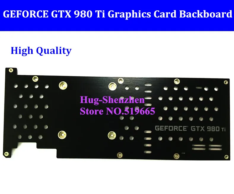 NEW GeForce GTX 980 Ti GTX980 980ti GAMING graphics card board Full Cover Graphics Card Water Cooling Block backboard rear panel