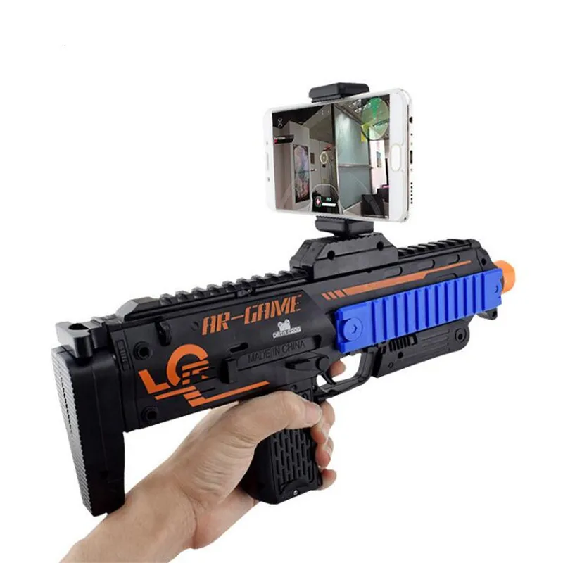 

AR Game Gun VR Bluetooth with Cell Phone Stand Holder AR Toy Game Gun with 3D AR Games for iPhone Android Smart Phone toys