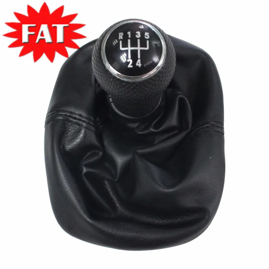 

5 Speed Car Gear Shift Knob With Leather Boot For VW Touran 2003-2010 Caddy MK III 2004-2010 1T0711113N 1T0711456