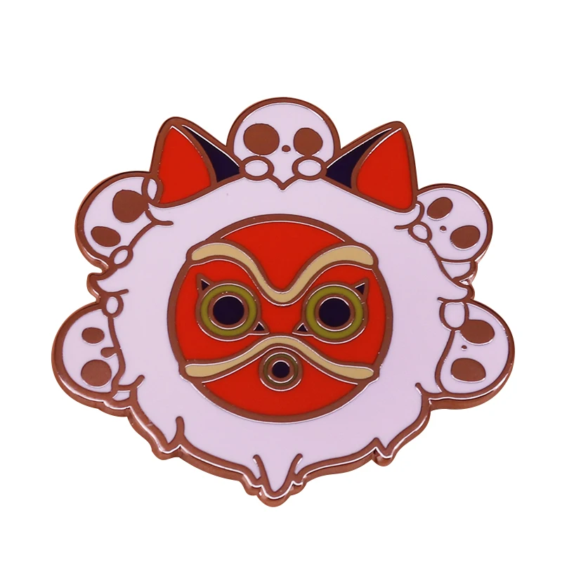 

Princess Mononoke hard enamel pin anime badge studio ghibli brooch