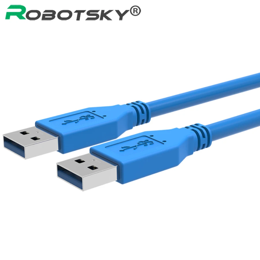 Супер Скоростной USB 3,0 кабель папа-папа USB Удлинительный Кабель USB 3,0 удлинитель данных кабель для камер с жестким диском ПК