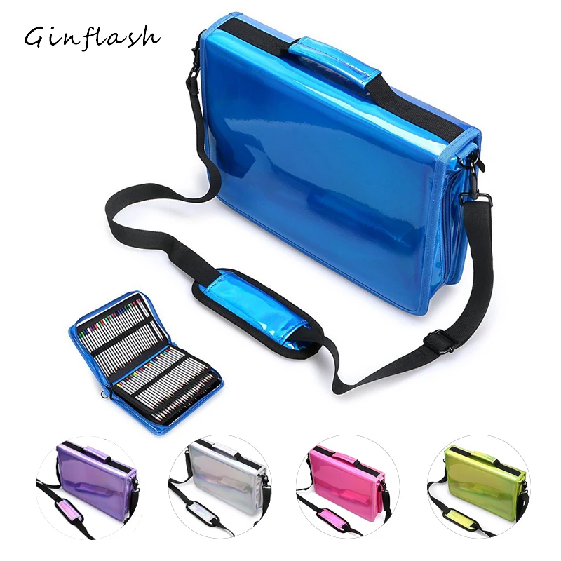 

Laser 160holes Pencil Case Quality PU School Supplies Stationery Gift Pencilcase School Cute Pencil Box School Tools