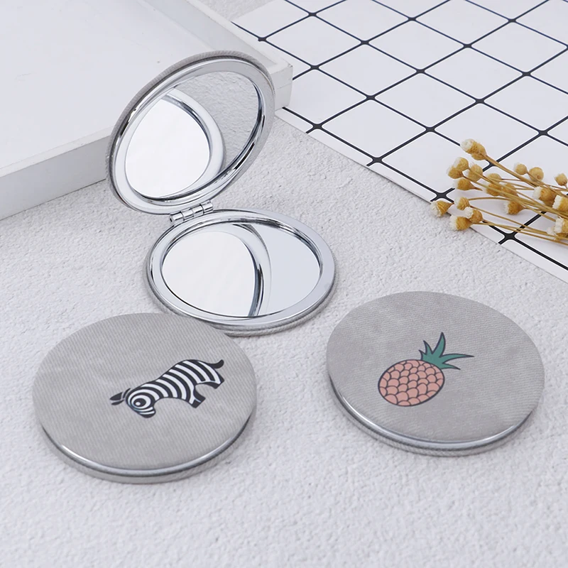 1PCS Double Sides Compact Mirrors Make-Up Mirror Portable Hand Mirror pocket Mirror