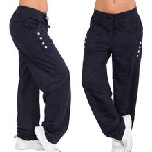 Женские длинные штаны размера плюс 3XL, повседневные стильные свободные леггинсы с высокой талией, сексуальные мужские и женские хлопковые милые брюки