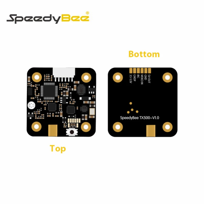 

SpeedyBee TX500 5.8G 48CH 25/200/ 500mW Switchable AV Transmitter Built-in MIC for RC Multirotor FPV Racing Drone