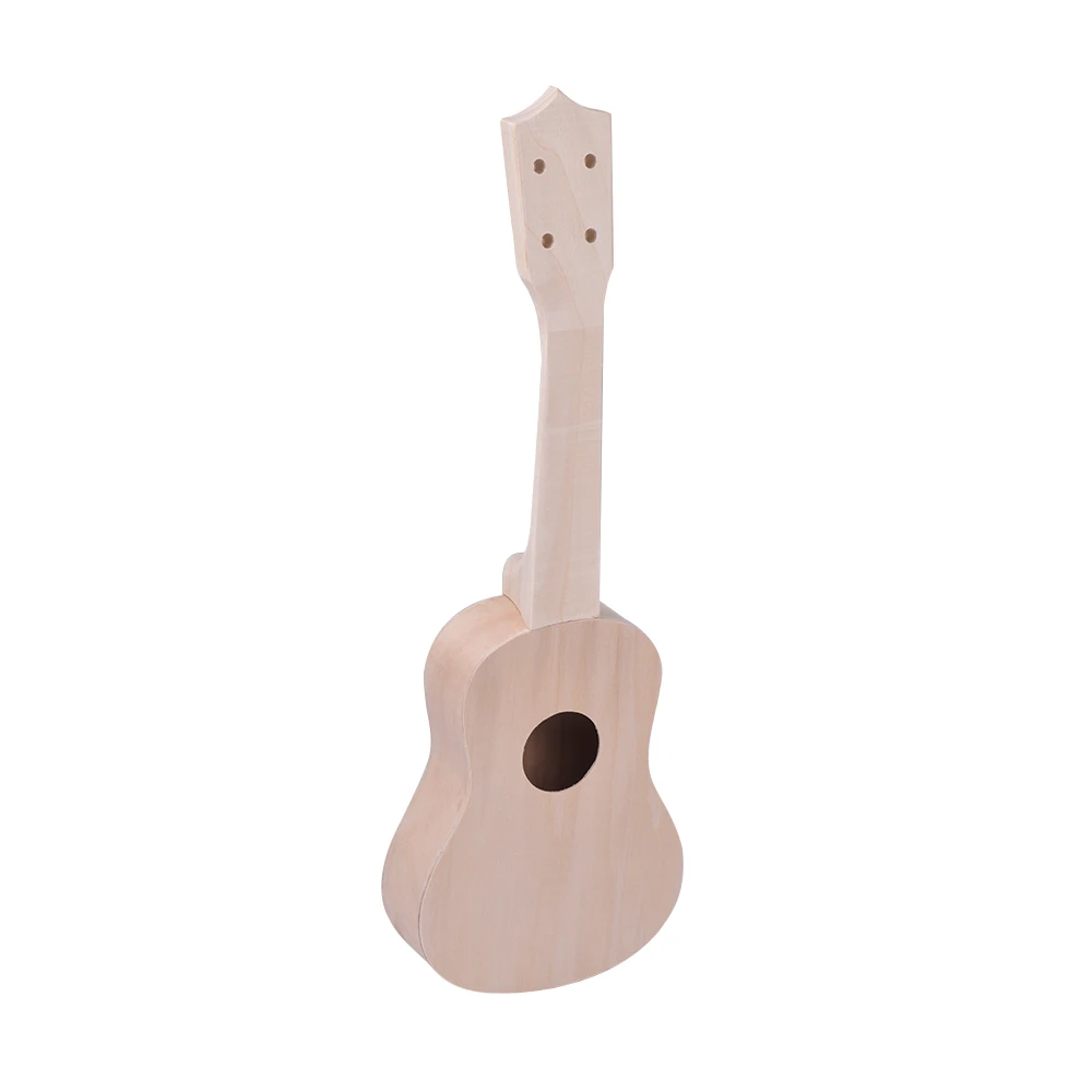 Незавершенные DIY Гавайские гитары укулеле 2" Ukelele Uke Kit липа тело и шеи пластик гриф и мост нейлоновая струна для любителей укулеле