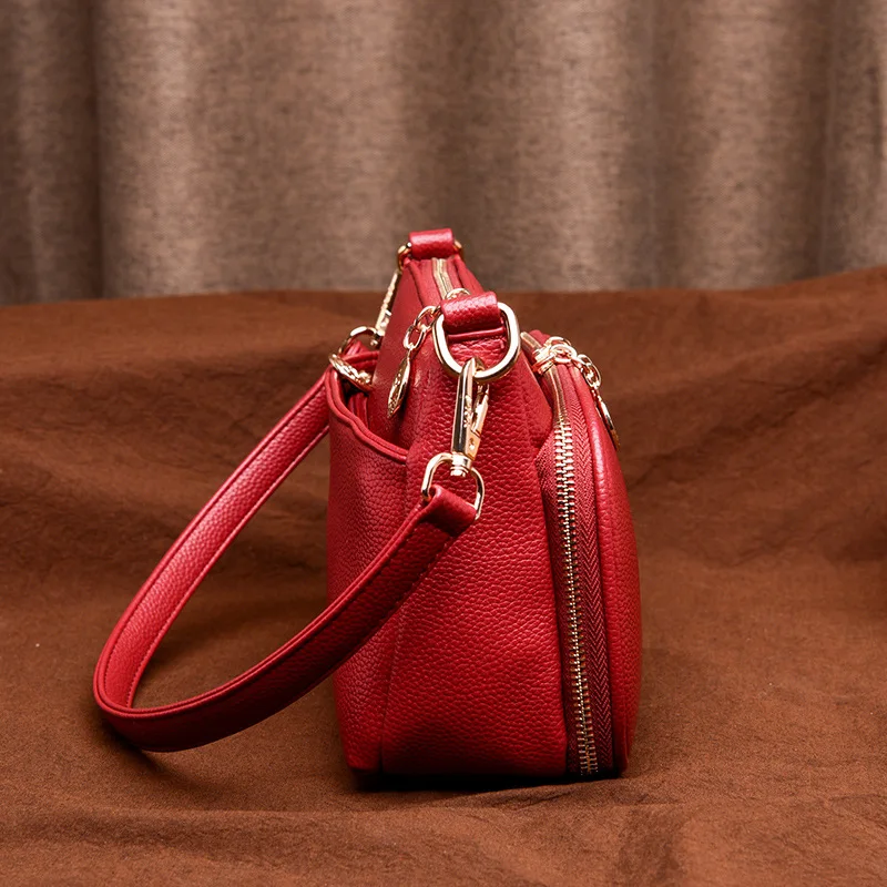 Beste 2019 Nieuwe Crossbody Tassen voor Vrouwen Zachte Lederen Portemonnees en Handtassen Designer Dames Handtas Vrouwelijke Schoudertas Sac EEN belangrijkste Femme