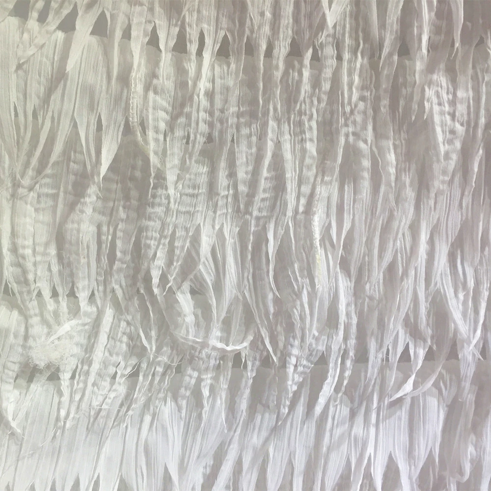 Laser chiffon georgette fringed white embroidery lace font b evening b font gown ceremony wedding font
