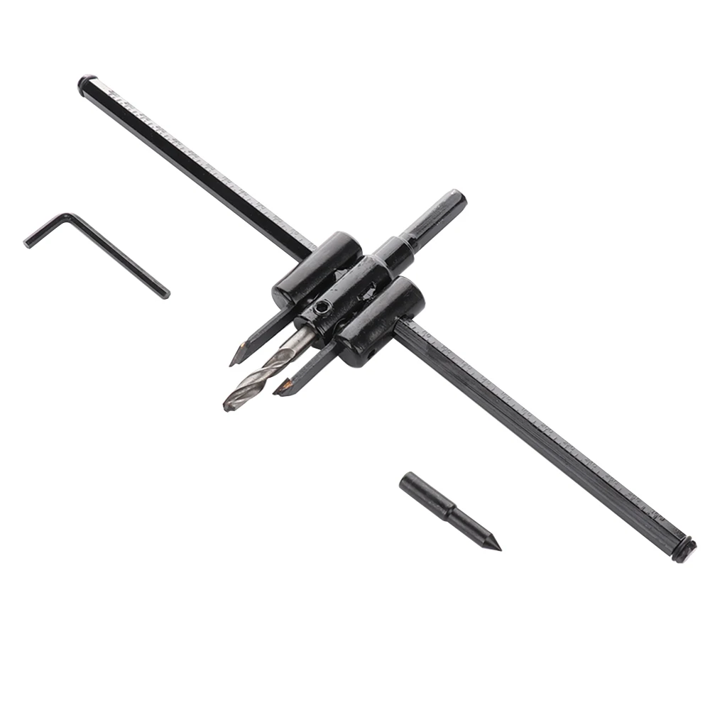 

Adjustable 40-300mm Circle Hole Saw Cutter Wood Drywall Drill Bit Saw Round Cutting Tool