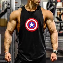 Лето, бренд, топы, одежда, бодибилдинг, мужской короткий топ для фитнеса, одежда с принтом, жилет, Стрингер, майка, европейский размер M-2XL