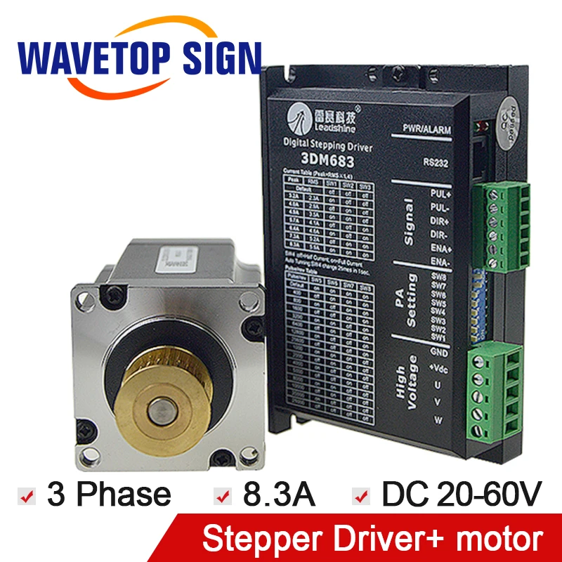 

3Phase 3DM683+3Phase Stepper Drive Motor 573S15-L