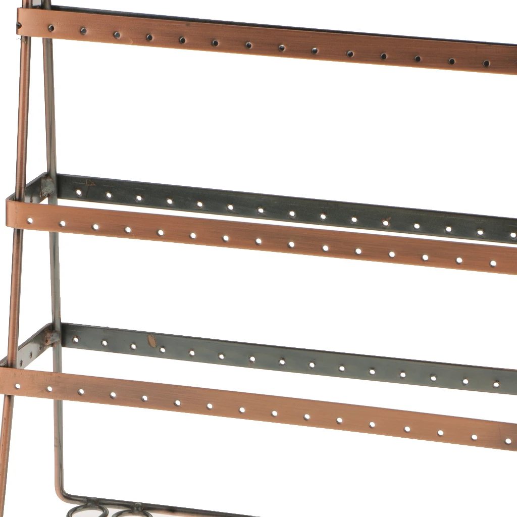 Retail Shop Earring Jewelry Display Large Stand Holder Organizer Copper