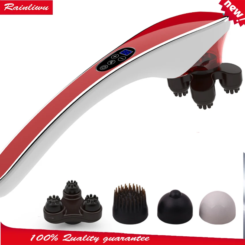 Dolphin massage stick electric cervical vertebra massage device multifunctional neck leg full