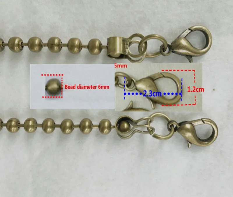 BDTHOOO 120cm Replacement Chain Strap Metal link Clasp Purse Chain Bag Handle Shoulder Cross Body Handbags Chain Strap