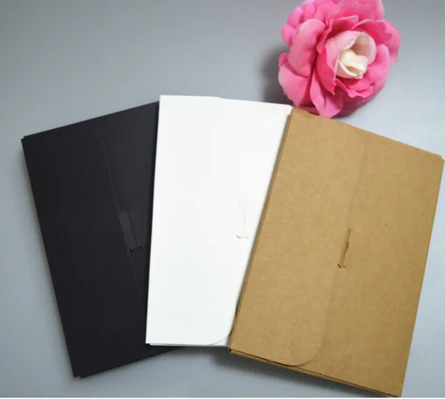 Black envelopes for Postcard 80pcs blank Kraft envelope invitation card