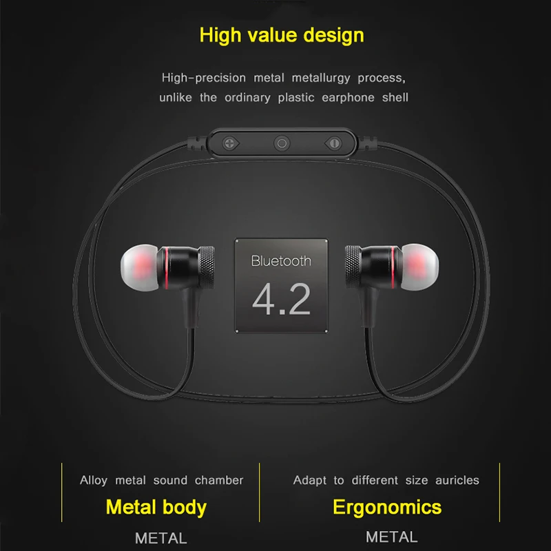 Магнитные Bluetooth Наушники AWEI B922BL Спортивная стереогарнитура беспроводная