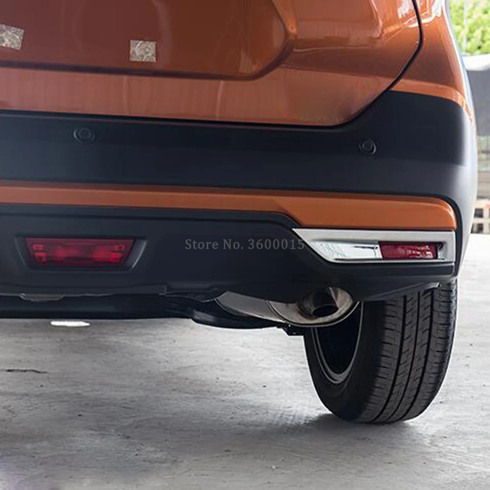 For Nissan Kicks 2016 2017 2018 Car Styling Parts Tail Fog Light Rear Foglamp Covers Chrome Molding Trim Exterior Accessories For Nissan Kicks 2016 2017 2018 Car Styling Parts Tail Fog Light Rear Foglamp Covers Chrome Molding Trim Exterior Accessories