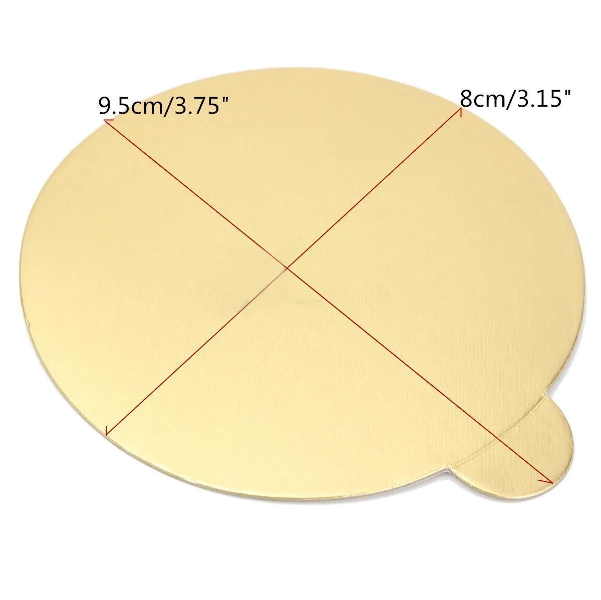 Mayitr 100Pcs/set Round Mousse Cake Boards Gold Paper Displays  Cupcake Dessert Tray Wedding Birthday Pastry Decor New