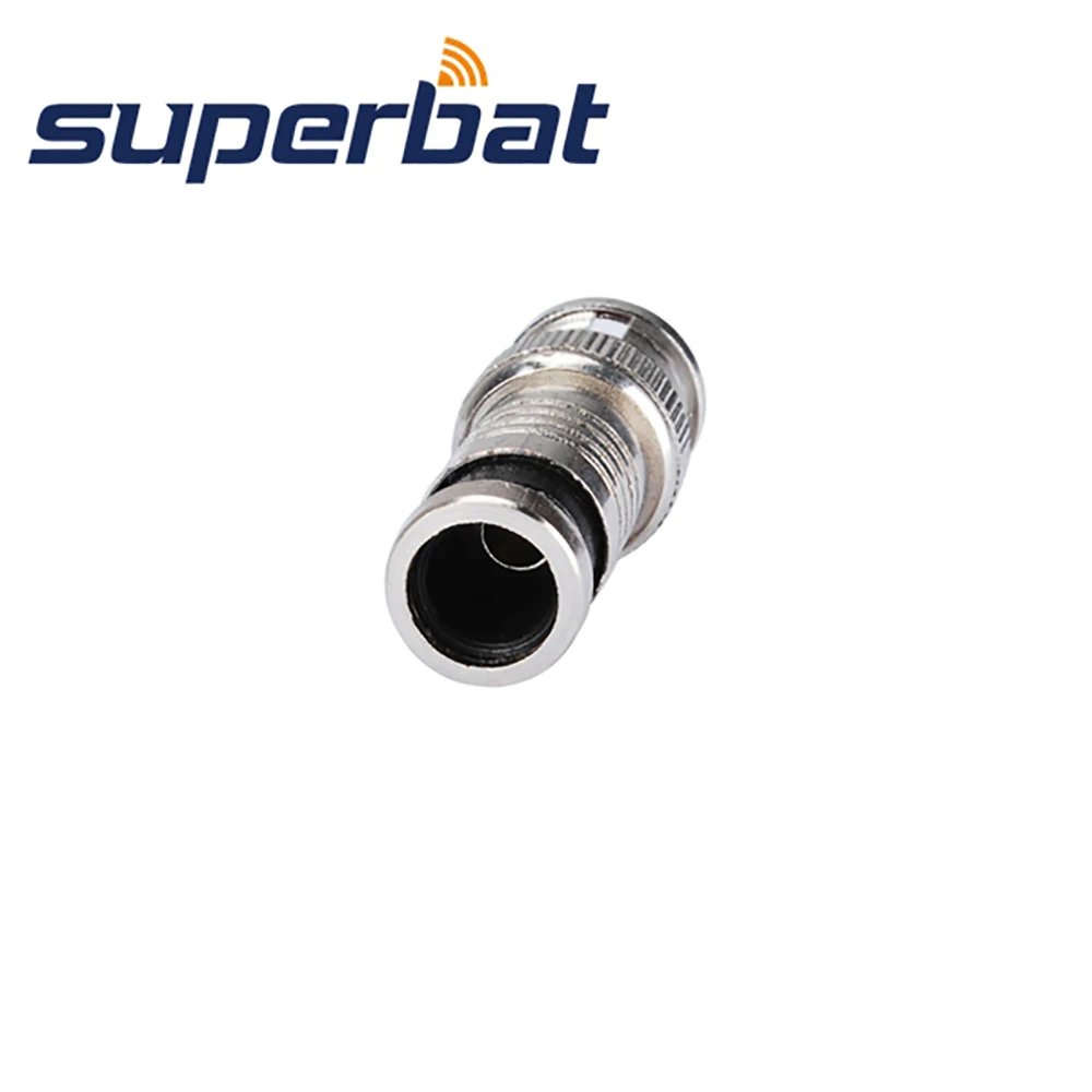 Superbat 10 шт. 50 Ом BNC Стандартный обжимной соединитель RF коаксиальный разъем для