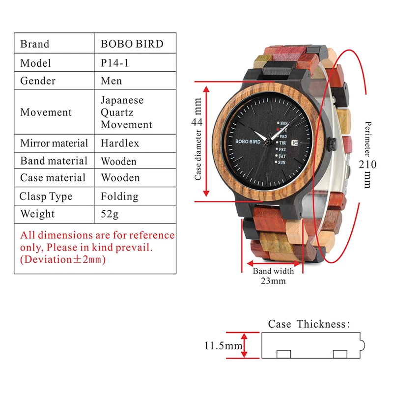 wooden watches for men  bobo bird wrist watch (60)