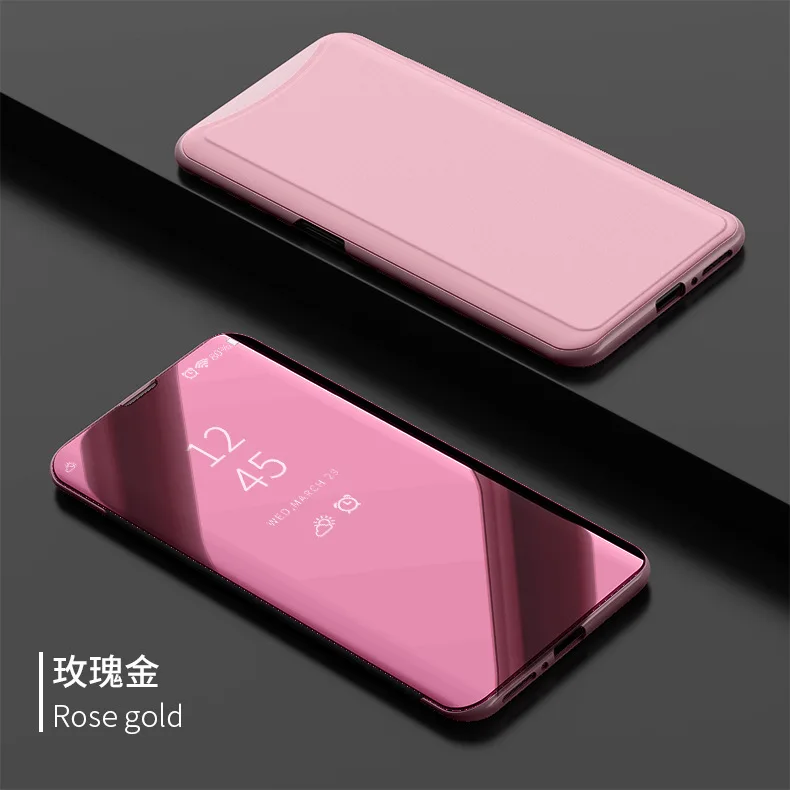 Clear View смарт-Зеркало чехол для телефона vivo NEX X21 Y71 Y83 Y69 противоударный Бесплатная