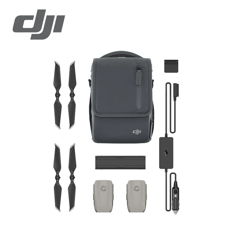 

DJI Mavic 2 Fly More Kit include Car Charger Charging Hub Battery to Power Bank Adapter Low-Noise Propellers Shoulder Bag