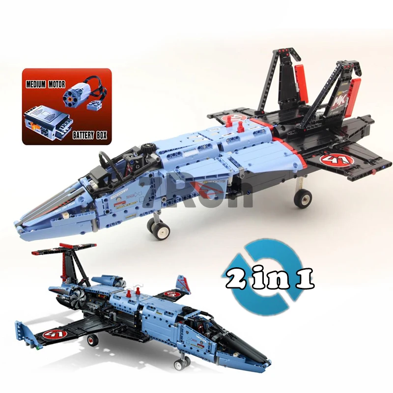 

Model Building toys hobbies Compatible With Lego Technic 42066 20031 AIR RACE JET Blocks With Electric Motor Functions Bricks