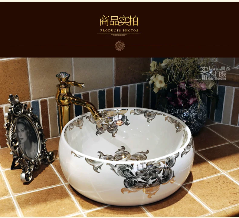 Купить китай ручной умывальник керамическая раковина европа роскошный ...