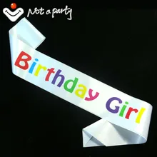 12 pcs faixa da menina de Aniversário lembranças do partido fontes do partido do evento divertido decoração da fita 30 40 50 60 adulto cerimônia de aniversário presente(China)