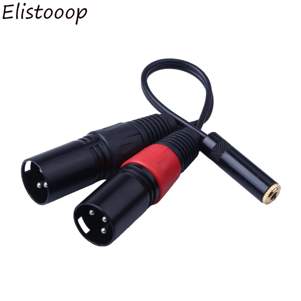 X2 Adapter 3.5mm Female to XLR Male Audio Mini Jack 3 Pin