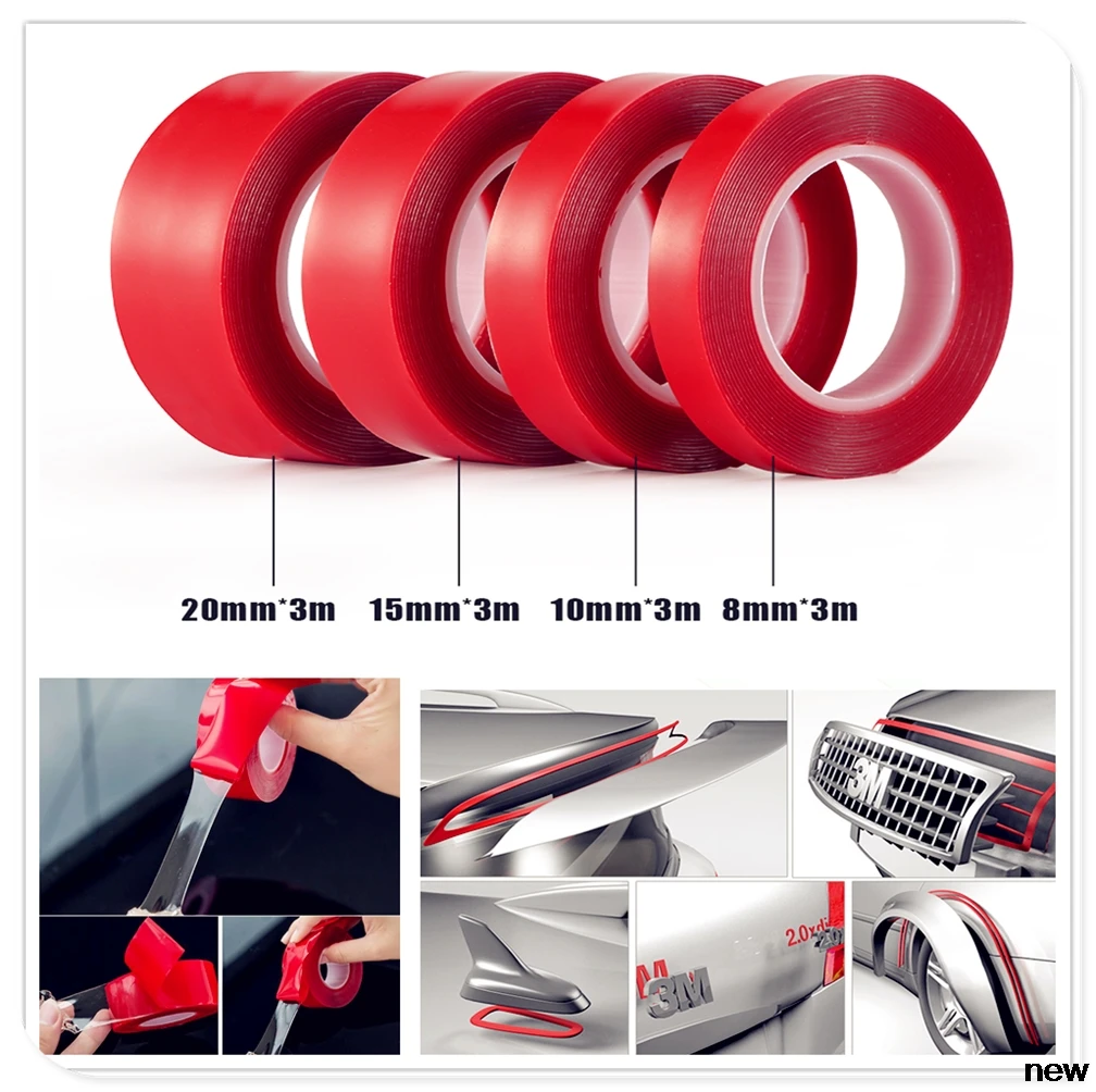 

Car Acrylic Tape Car Heat Resistant Double Sided tape for Chevrolet Miray Caprice Agile Stingray Aveo5 Matiz Lumina HHR