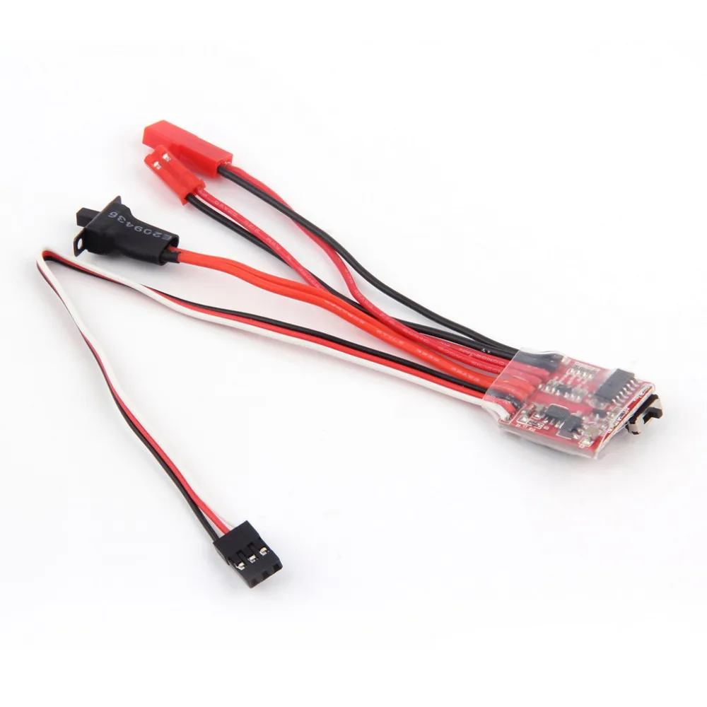 Мини 20A ESC двигатель скорость RC ESC 2 кГц вперед обратная щетка тормоза RC 2S для контроллера лодки автомобиля Prototank Топ регулятор