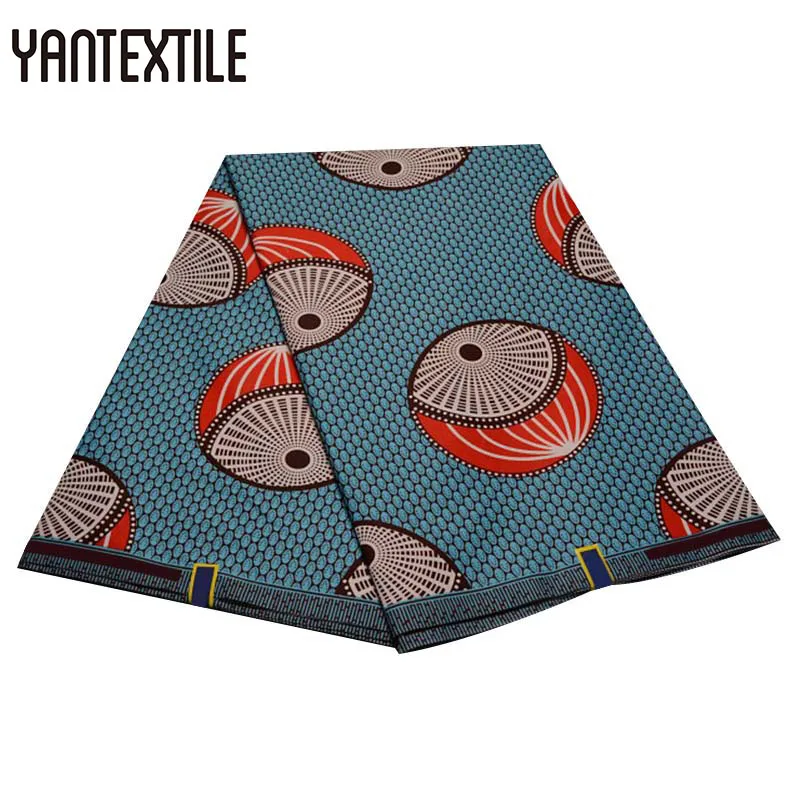 

YANTEXTILE New Ankara Fabric African Real Wax Print Tissu Africain 6 Yards Veritable Wax African Batik Fabric For Wedding Dress